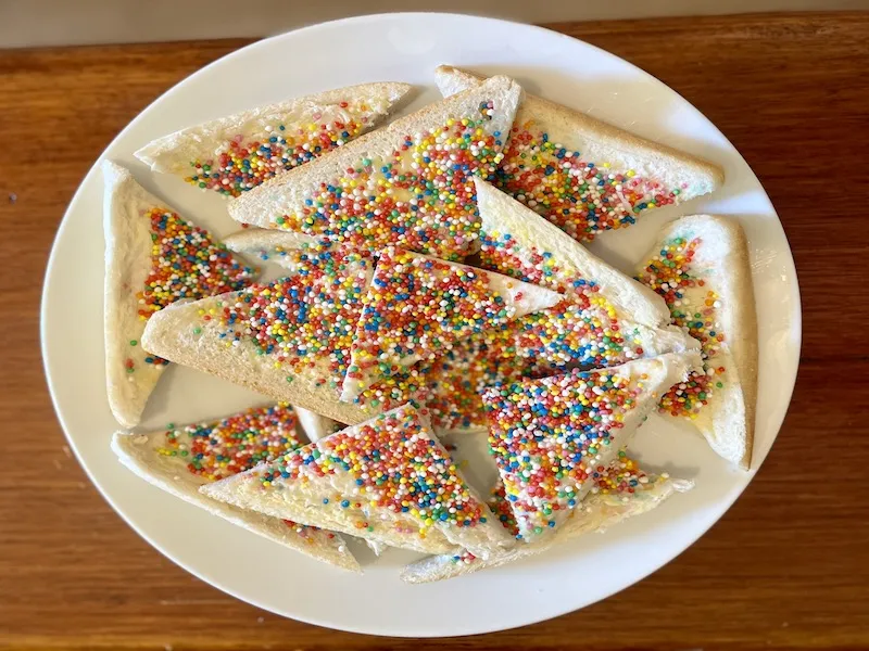 Temperatures, literature and fairy bread